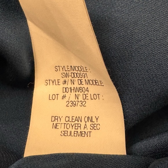 Helmut Lang Blue Shift‎ Dress Size 4 Women's Silk Blend Sexy Old Money - Picture 8 of 12